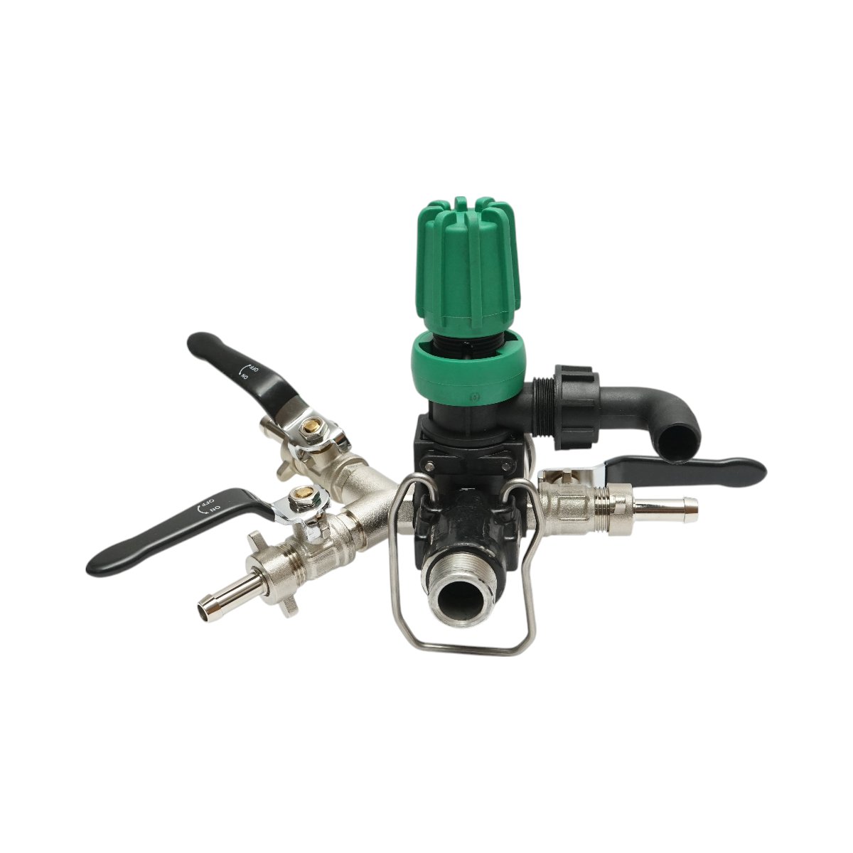Distribuitor cu 3 cai pentru erbicidator, manometru cu glicerina 1000 PSI